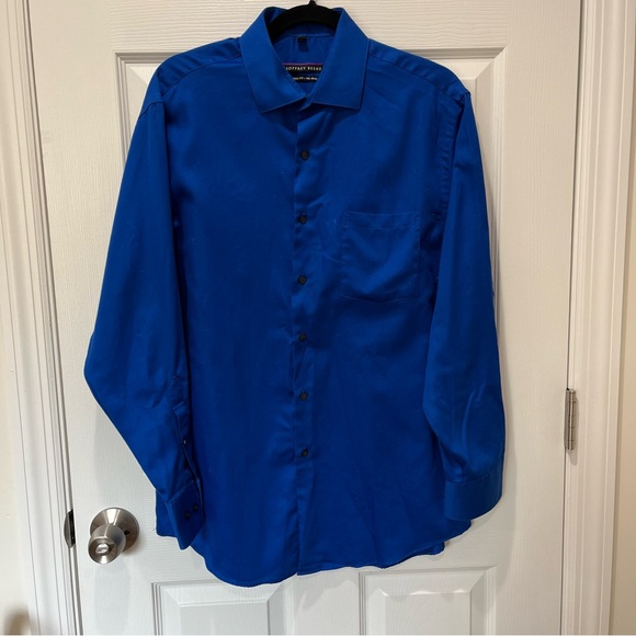 Electric blue button down - Picture 1 of 3